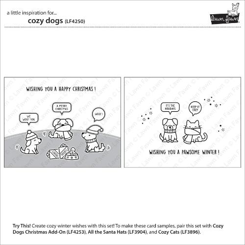 Lawn Fawn - Stamps - Cozy Dogs