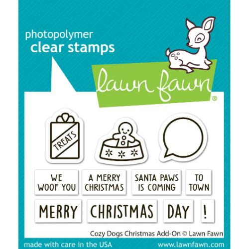 Lawn Fawn - Stamps - Cozy Dogs Christmas Add-On