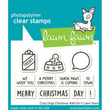 Lawn Fawn - Stamps - Cozy Dogs Christmas Add-On