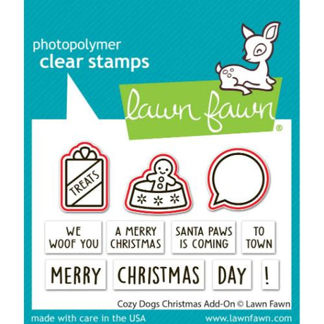Lawn Fawn - Lawn Cuts - Cozy Dogs Christmas Add-On Dies