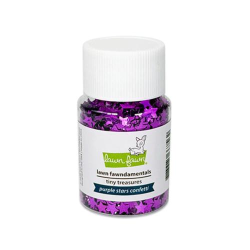 Lawn Fawn - Tiny Treasures - Purple Stars Confetti