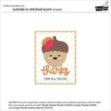 Lawn Fawn - Lawn Cuts - Outside In Stitched Acorn Dies