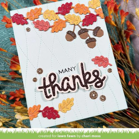 Lawn Fawn - Lawn Cuts - Scripty Thanks Outline Add-On Die