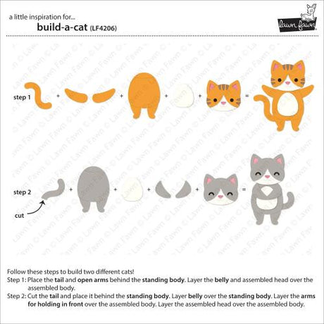 Lawn Fawn - Lawn Cuts - Build-A-Cat Dies