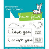 Lawn Fawn - Stamps - I Like Cute Moths Add-On