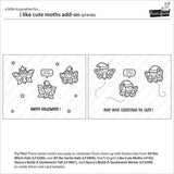 Lawn Fawn - Stamps - I Like Cute Moths Add-On
