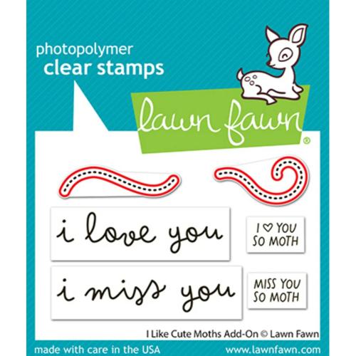 Lawn Fawn - Lawn Cuts - I Like Cute Moths Add-On Dies
