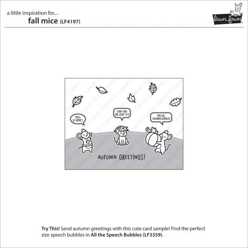 Lawn Fawn - Stamps - Fall Mice