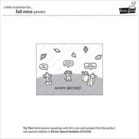 Lawn Fawn - Stamps - Fall Mice