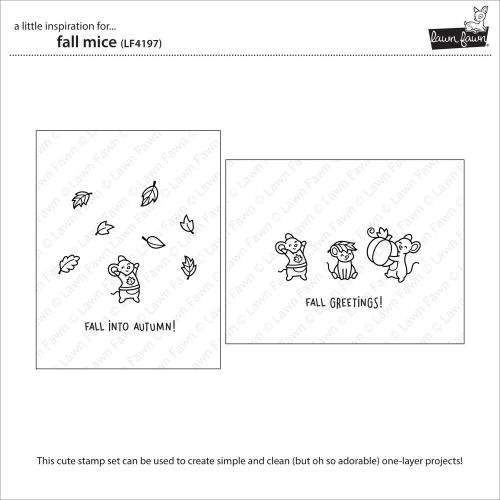 Lawn Fawn - Stamps - Fall Mice