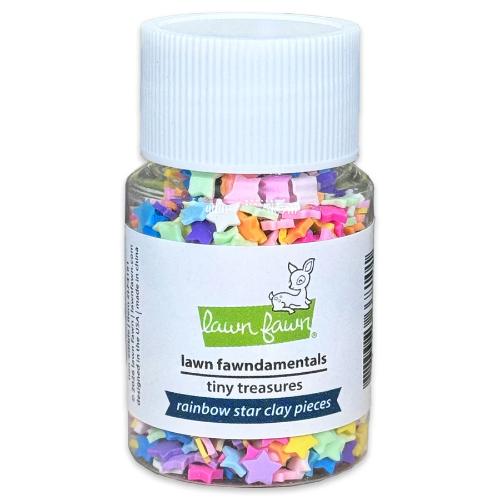 Lawn Fawn - Tiny Treasures - Rainbow Star Clay Pieces