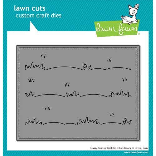 Lawn Fawn - Lawn Cuts - Grassy Pasture Backdrop: Landscape Dies