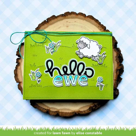 Lawn Fawn - Lawn Cuts - Grassy Pasture Backdrop: Landscape Dies