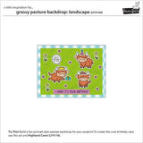 Lawn Fawn - Lawn Cuts - Grassy Pasture Backdrop: Landscape Dies