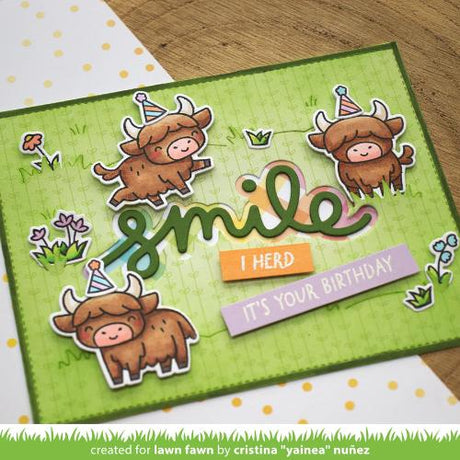 Lawn Fawn - Lawn Cuts - Grassy Pasture Backdrop: Landscape Dies