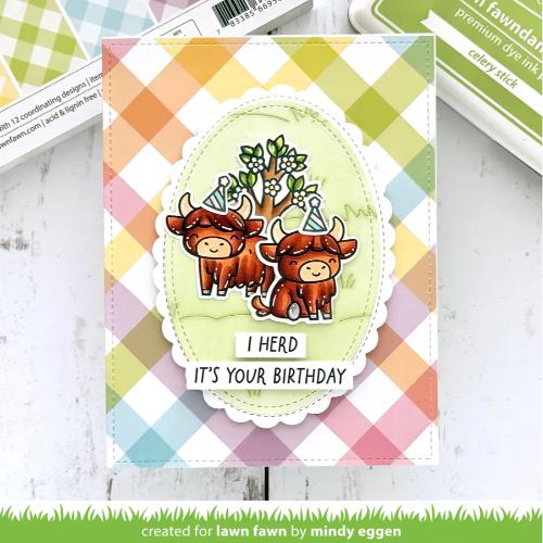 Lawn Fawn - Lawn Cuts - Grassy Pasture Backdrop: Landscape Dies