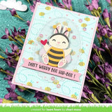 Lawn Fawn - Lawn Clippings - Bee Happy Background Stencils