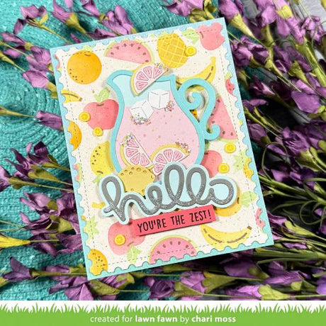 Lawn Fawn - Lawn Clippings - Fruit Salad Background Stencils