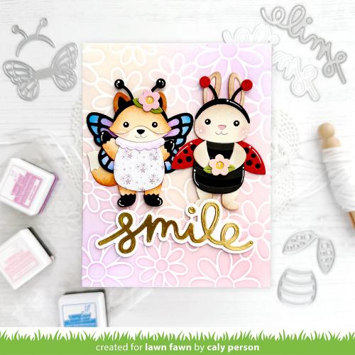 Lawn Fawn - Lawn Clippings - Daisy Bloom Outline Background Stencil