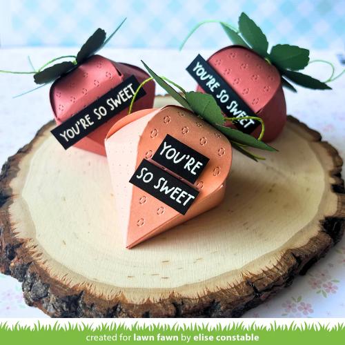 Lawn Fawn - Lawn Cuts - Strawberry Treat Box Dies