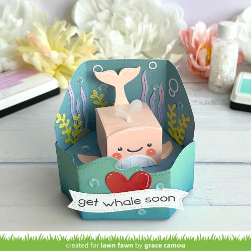 Lawn Fawn - Lawn Cuts - Tiny Gift Box Whale and Dolphin Add-On Dies