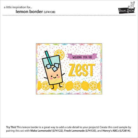 Lawn Fawn - Lawn Cuts - Lemon Border Dies