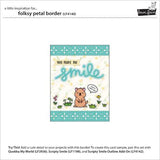 Lawn Fawn - Lawn Cuts - Folksy Petal Border Dies