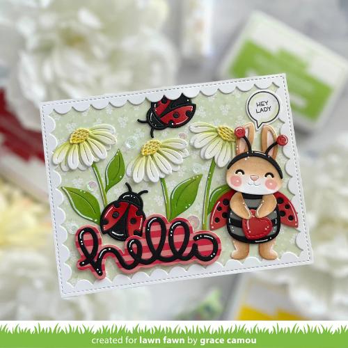 Lawn Fawn - Lawn Cuts - Scripty Hello Outline Add-On Dies