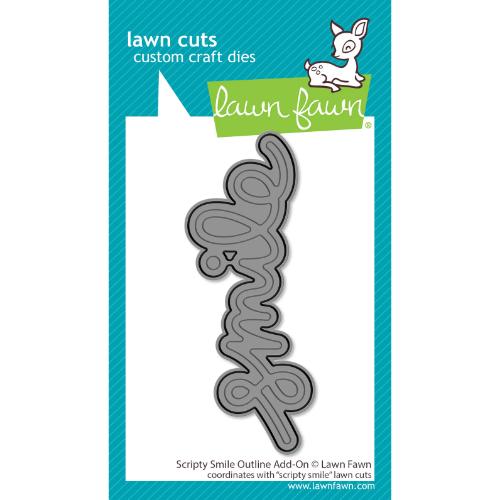 Lawn Fawn - Lawn Cuts - Scripty Smile Outline Add-On Dies