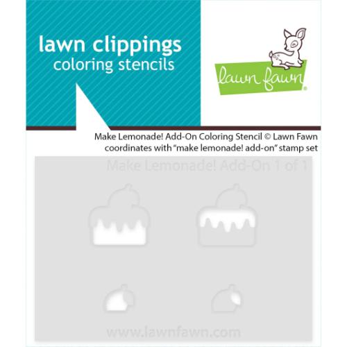 Lawn Fawn - Lawn Clippings - Make Lemonade! Add-On Coloring Stencil