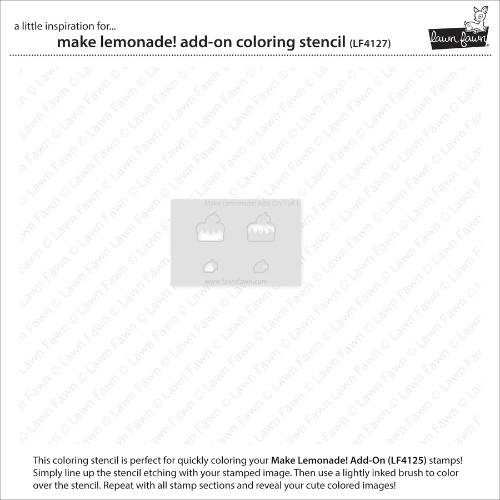 Lawn Fawn - Lawn Clippings - Make Lemonade! Add-On Coloring Stencil