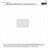 Lawn Fawn - Lawn Clippings - Make Lemonade! Add-On Coloring Stencil