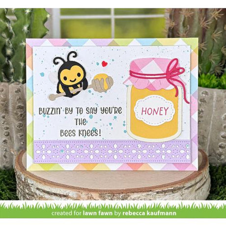 Lawn Fawn - Stamps - Henry's Build-A-Sentiment: Honey Bee