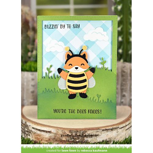 Lawn Fawn - Stamps - Henry's Build-A-Sentiment: Honey Bee