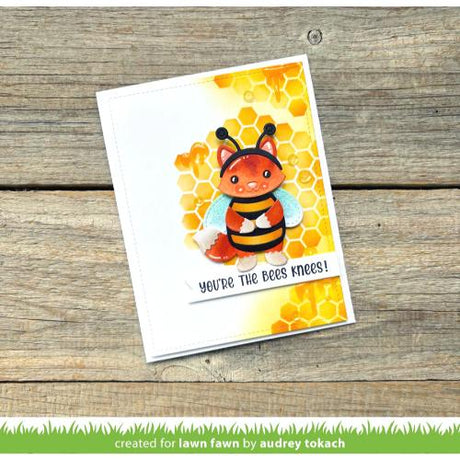 Lawn Fawn - Stamps - Henry's Build-A-Sentiment: Honey Bee