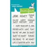 Lawn Fawn - Stamps - Jam and Honey Sentiments