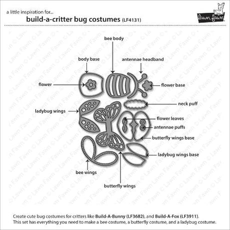 Lawn Fawn - Lawn Cuts - Build-A-Critter Bug Costumes Dies