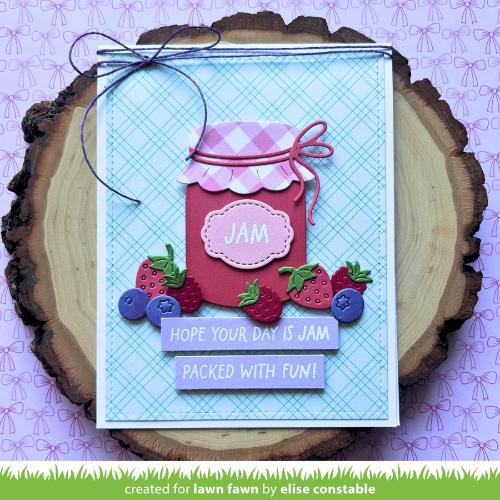 Lawn Fawn - Lawn Cuts - Build-A-Drink Mason Jar Jam and Honey Add-On Dies