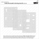 Lawn Fawn - Lawn Clippings - Make Lemonade! Coloring Stencils