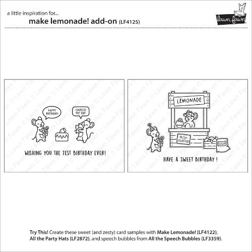 Lawn Fawn - Stamps - Make Lemonade! Add-On