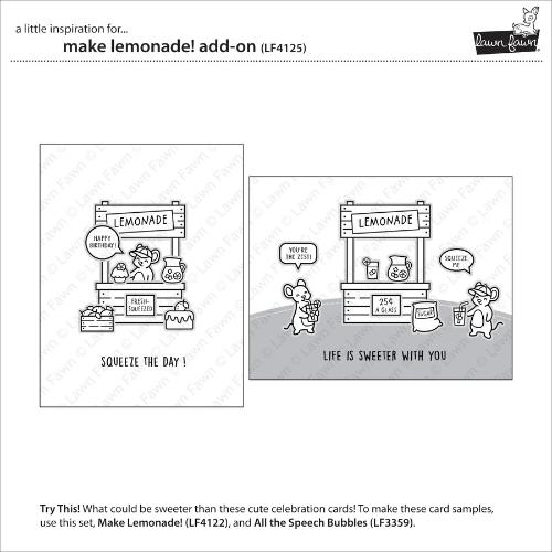 Lawn Fawn - Stamps - Make Lemonade! Add-On