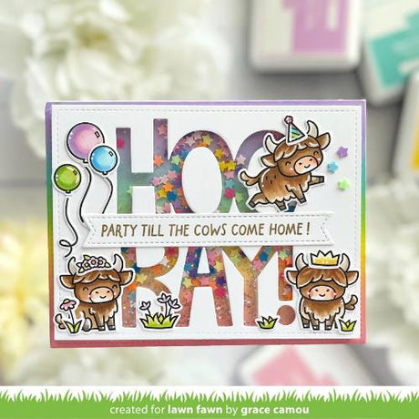 Lawn Fawn - Stamps - Highland Cows!