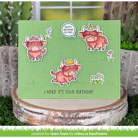 Lawn Fawn - Stamps - Highland Cows!