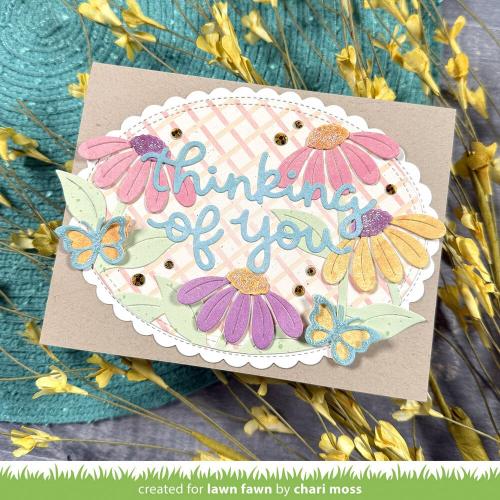 Lawn Fawn - Stitched Scalloped Oval Stackables Dies