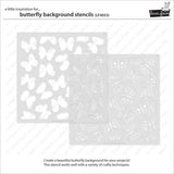Lawn Fawn - Lawn Clippings - Butterfly Background Stencils