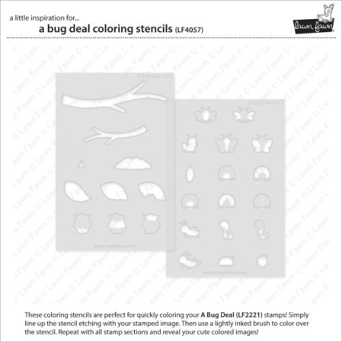 Lawn Fawn - Lawn Clippings - A Bug Deal Coloring Stencils