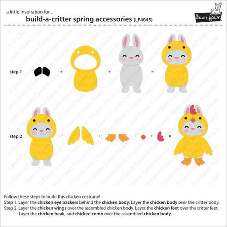 Lawn Fawn - Lawn Cuts - Build-A-Critter Spring Accessories Dies