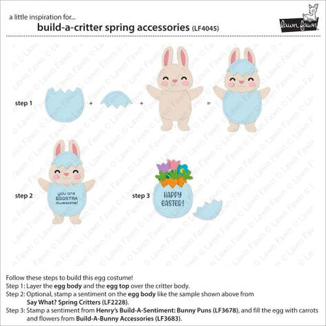 Lawn Fawn - Lawn Cuts - Build-A-Critter Spring Accessories Dies