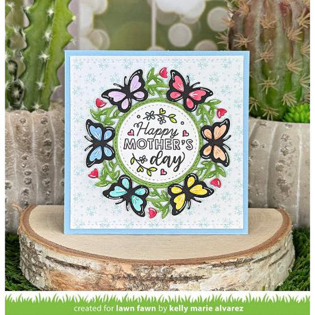 Lawn Fawn - Magic Iris Butterfly Wreath Add-On Dies