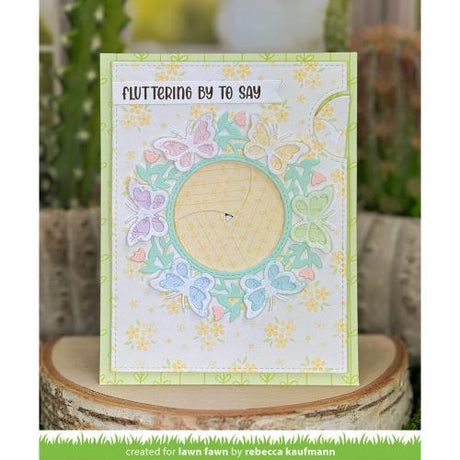 Lawn Fawn - Magic Iris Butterfly Wreath Add-On Dies